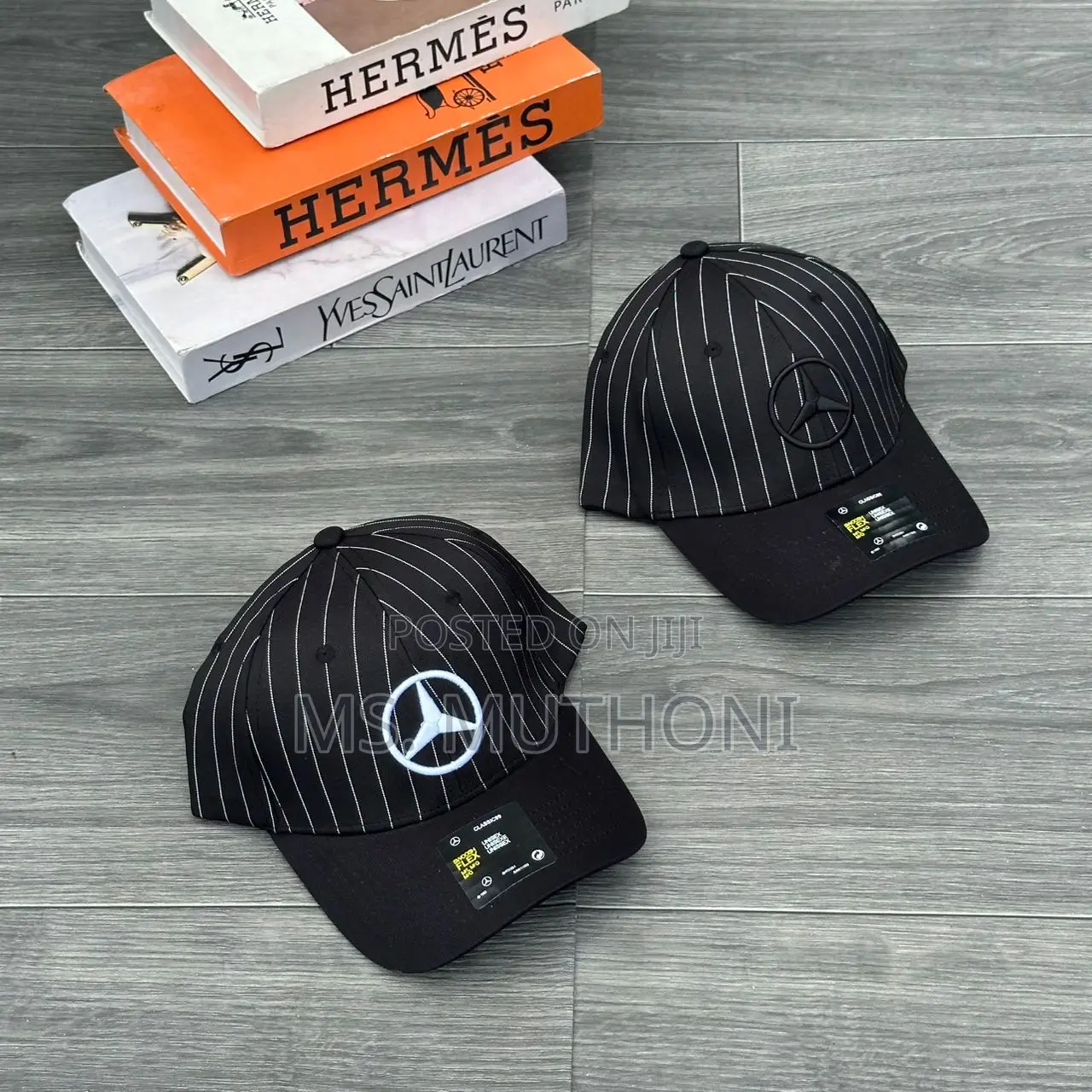 Premium Pinstripe Mercedes-Benz Baseball Hats.