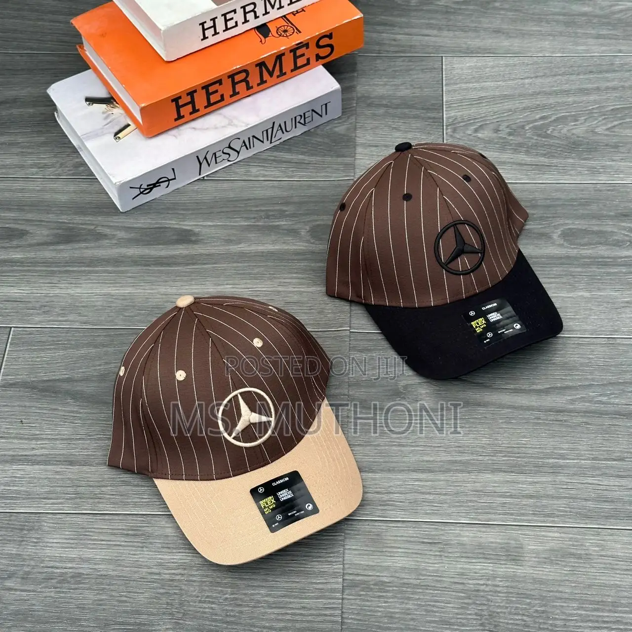 Premium Pinstripe Mercedes-Benz Baseball Hats.