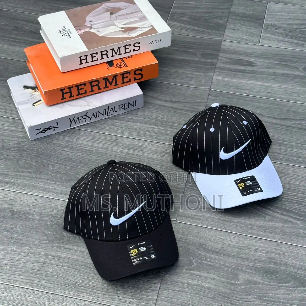 New Cotton Pinstripe Nike Caps