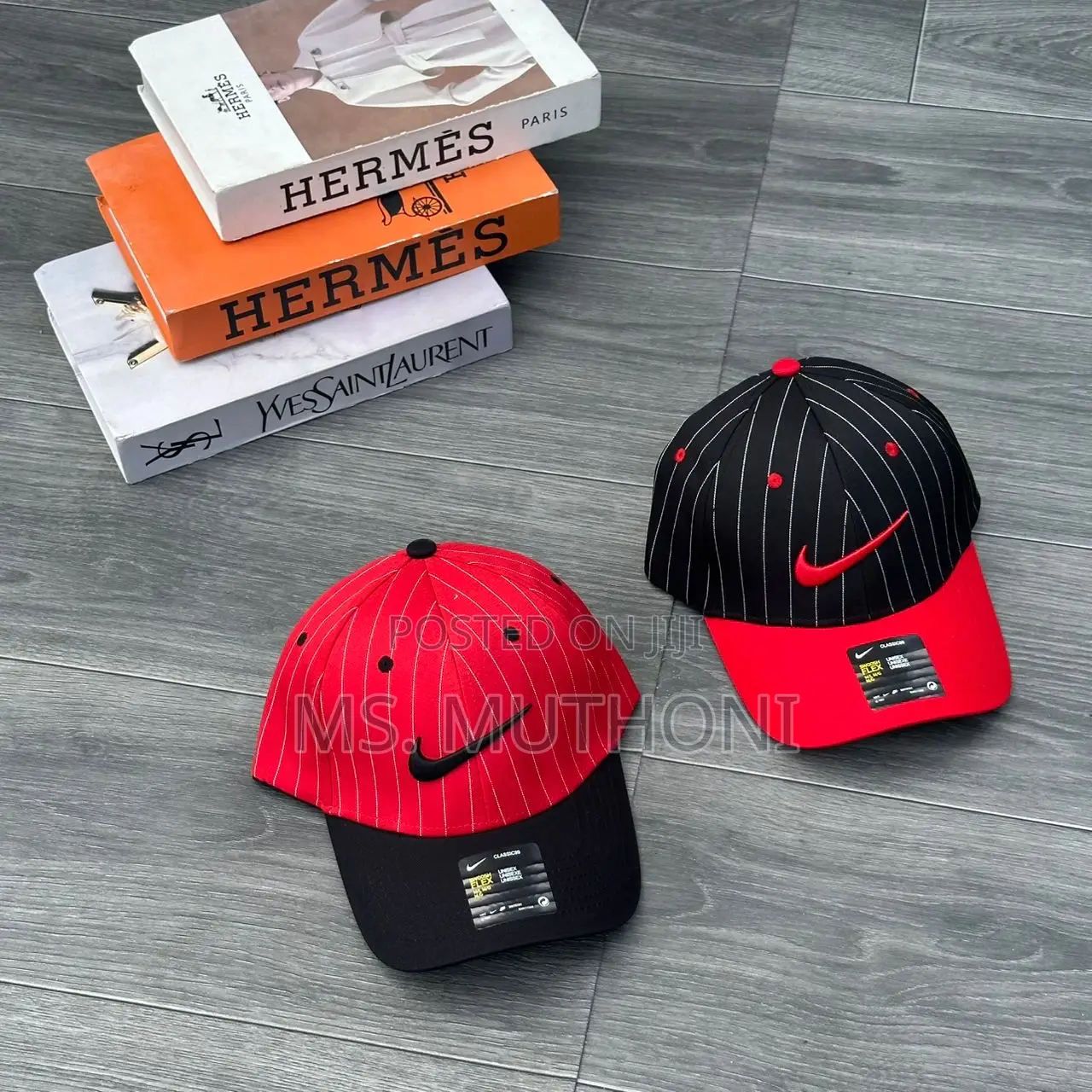 New Cotton Pinstripe Nike Caps