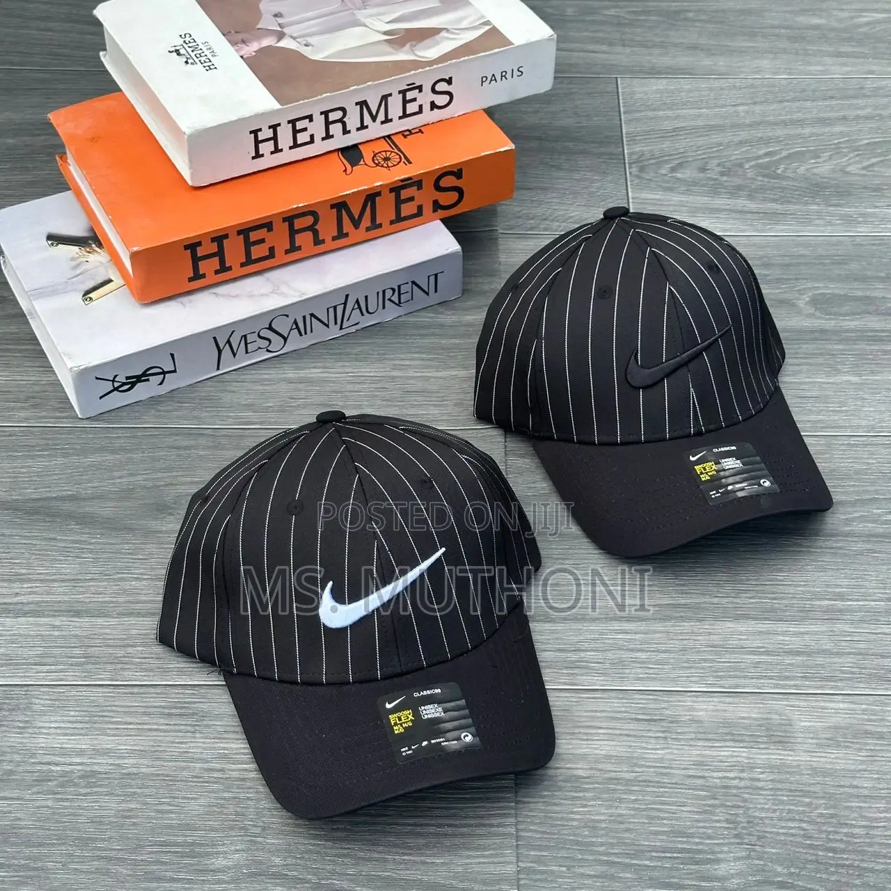 New Cotton Pinstripe Nike Caps