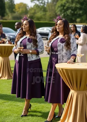 Plain Circular Dress With Flowered Coat