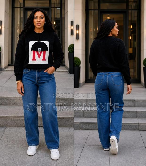 Waffle Knit Graphic Sweater - thumbnail 3