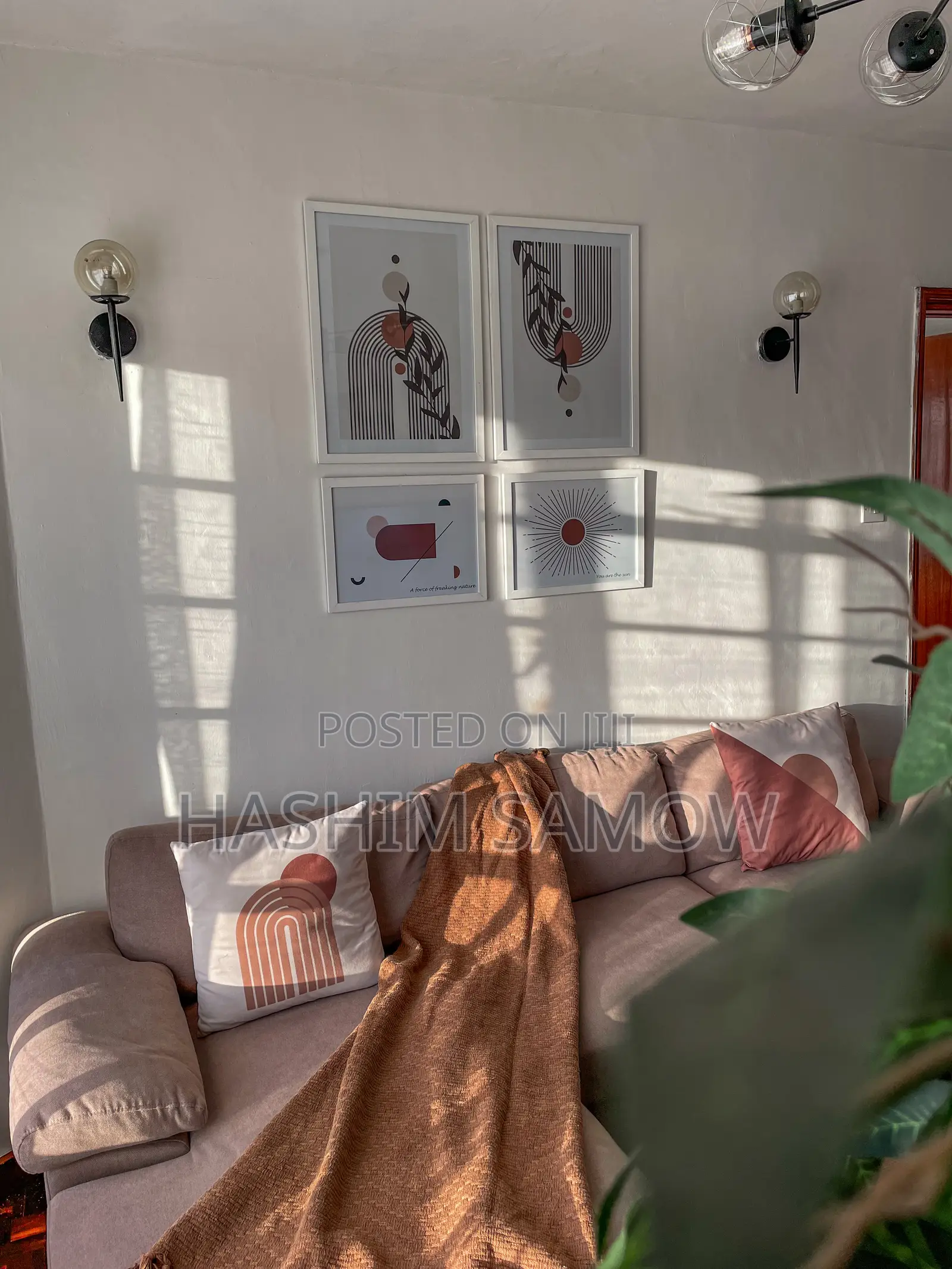 L-Shaped Sofa Set