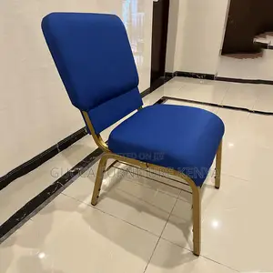 Modern Armless Fabric Wedding Seat
