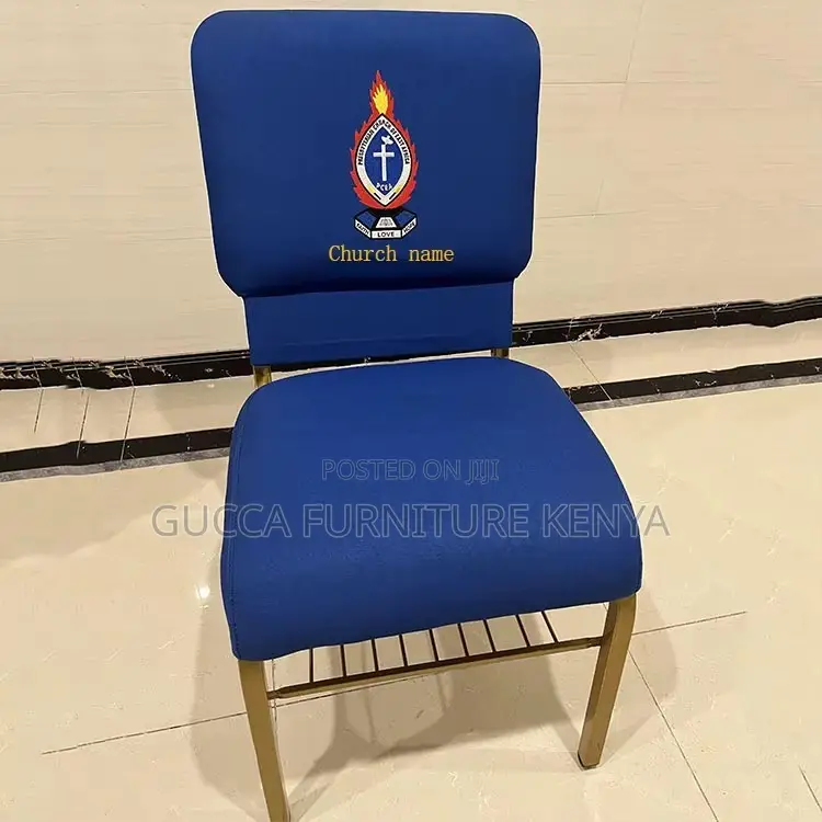 Modern Armless Fabric Wedding Seat