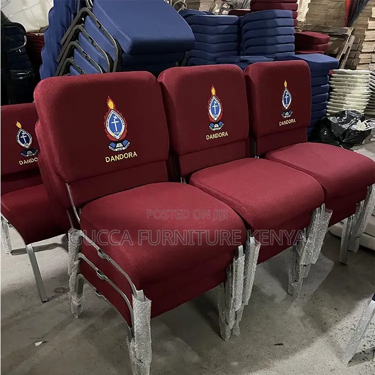 Modern Armless Fabric Wedding Seat