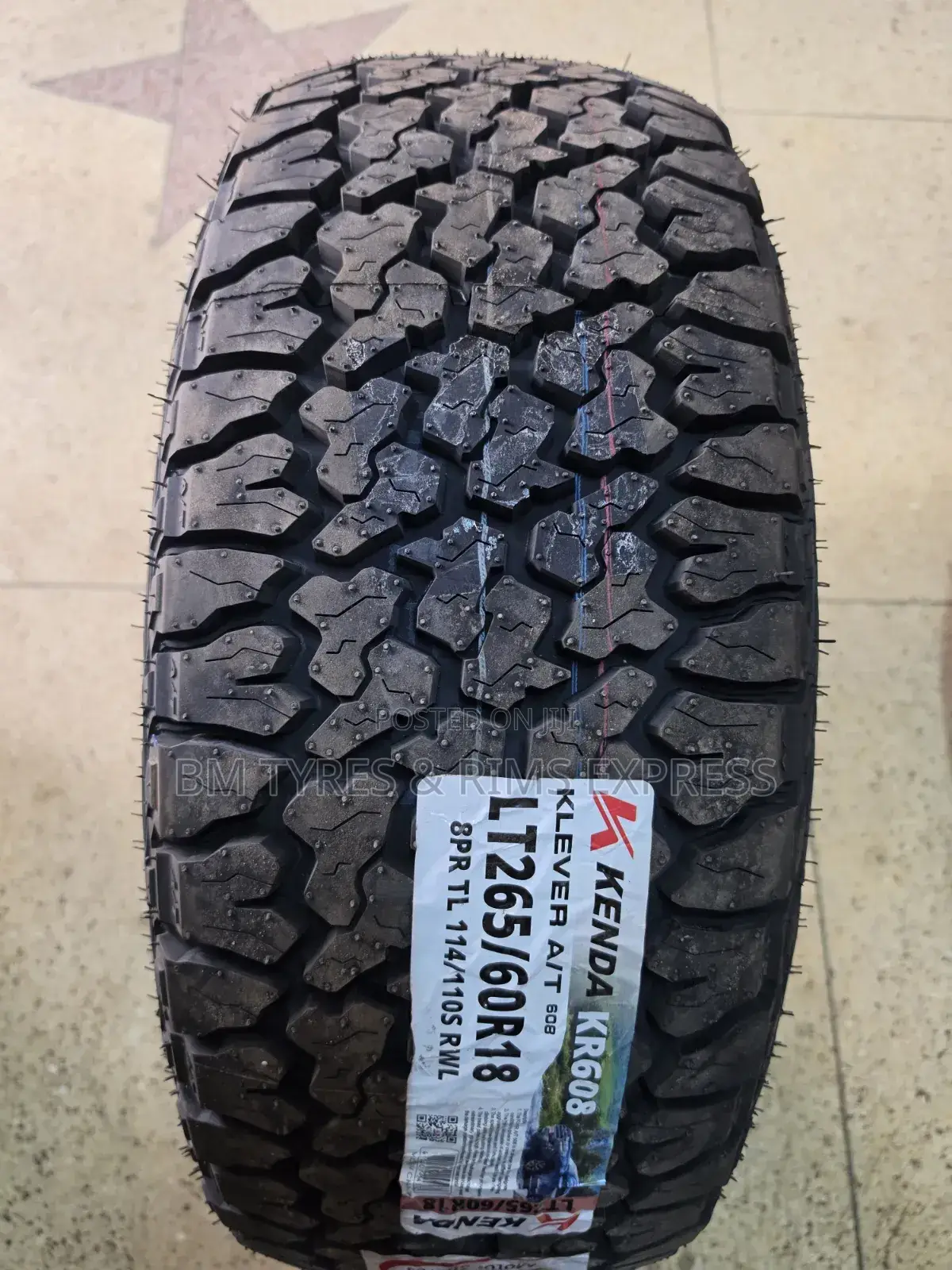 265 /60 R18 Kenda Tires (All Terain)