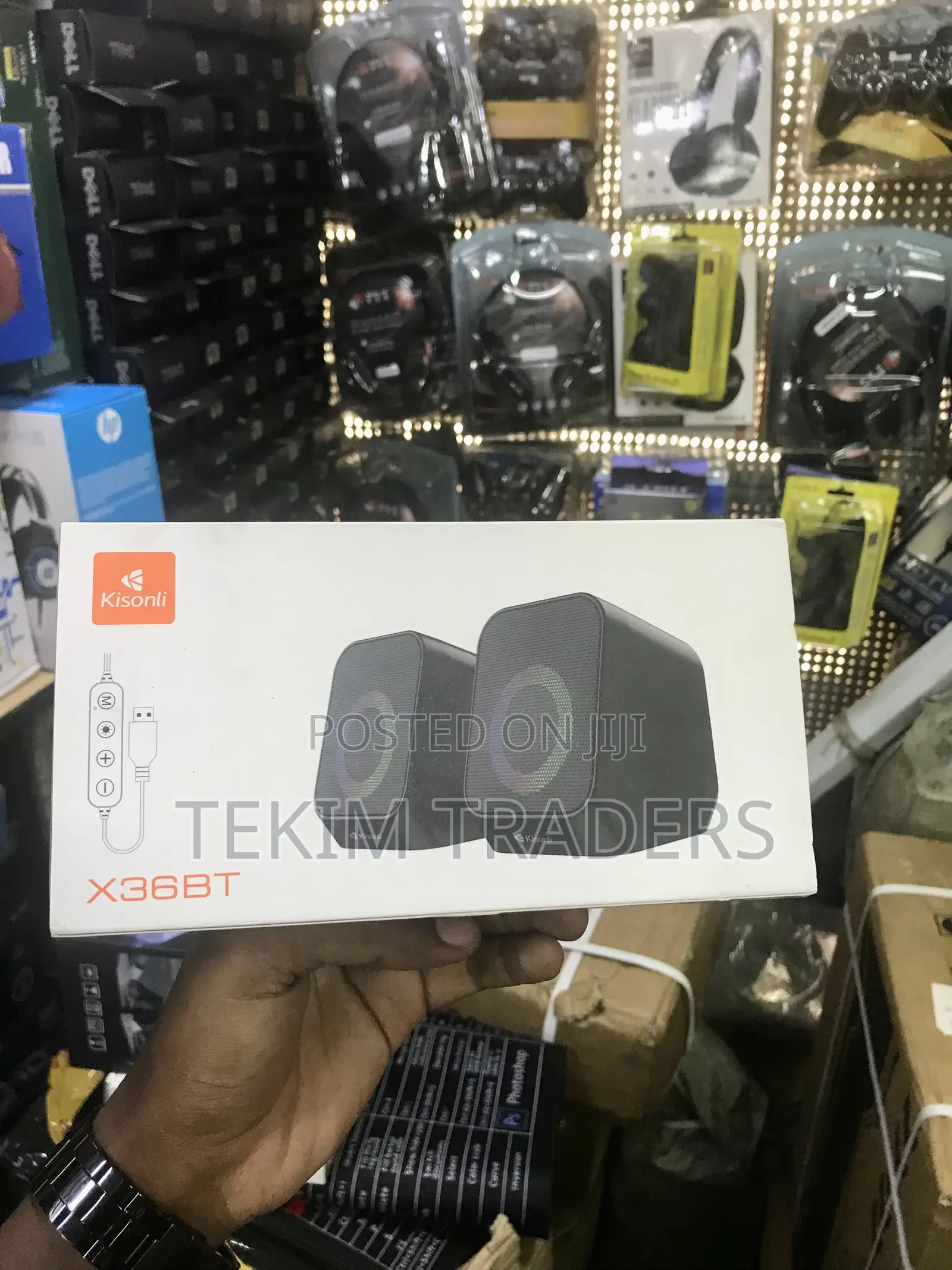 Kisonli X36 Bt Twin Desktop Speakers - Wireless Bluetooth 2.0