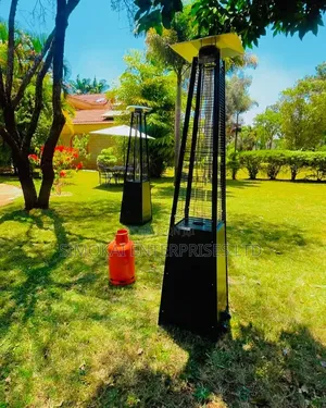 Pyramid Patio Gas Heater Matte Black With 1 Year Warranty