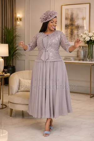Elegant Chiffon+Lace Maxi Occasion Dress