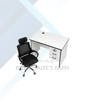 Compact 1m Desk and Headrest Mesh Chair for Daily Tasks