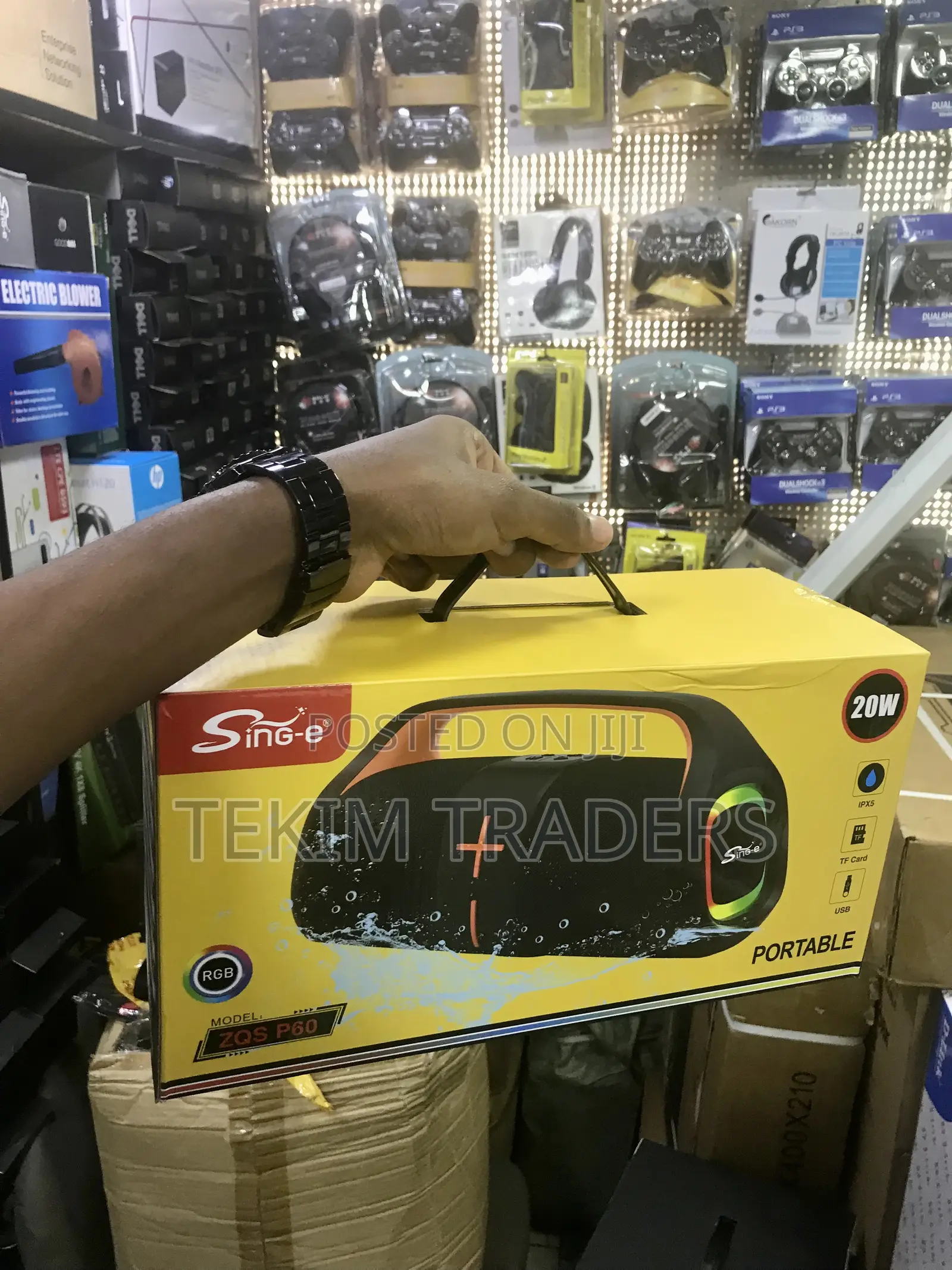 Sing-E ZQS P60 20w Ipx5 Bt Speaker With USB/Tf RGB Lights