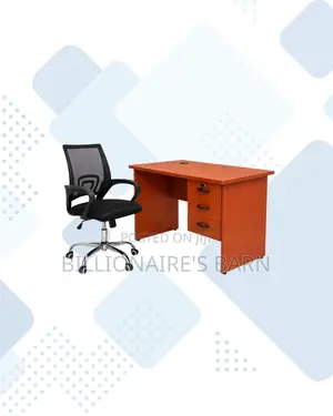 Compact 1m Desk and Secretarial Mesh Chair for Daily Tasks