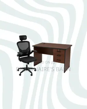 Compact 1m Desk Flip-Up Arms Ergonomic Chair for Desk Organisation