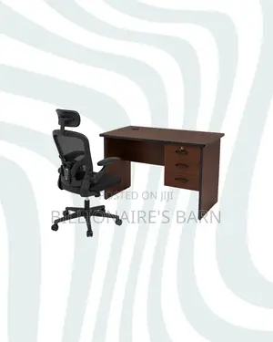 Compact 1m Desk Flip-Up Arms Ergonomic Chair for Desk Organisation