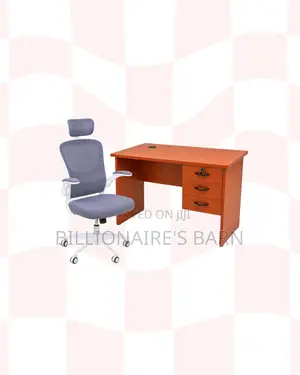 Compact 1m Desk and Flip-Up Arms Ergonomic Chair for Compact Spaces