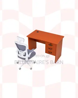 Compact 1m Desk and Flip-Up Arms Ergonomic Chair for Compact Spaces