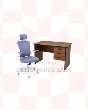 Compact 1m Desk ,White Flip-Up Arms Ergonomic Chair for Office Corners