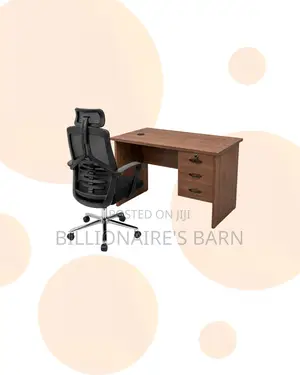 Compact 1m Desk and High-Back Ergonomic Mesh Chair for Daily Tasks