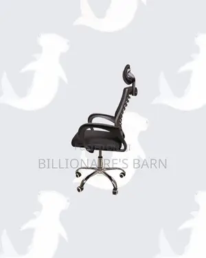 Practical Secretarial Mesh Chair With Headrest for Long Sitting Hours