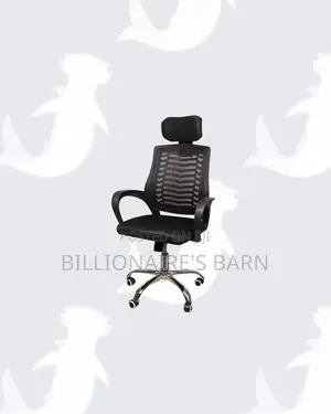 Practical Secretarial Mesh Chair With Headrest for Long Sitting Hours