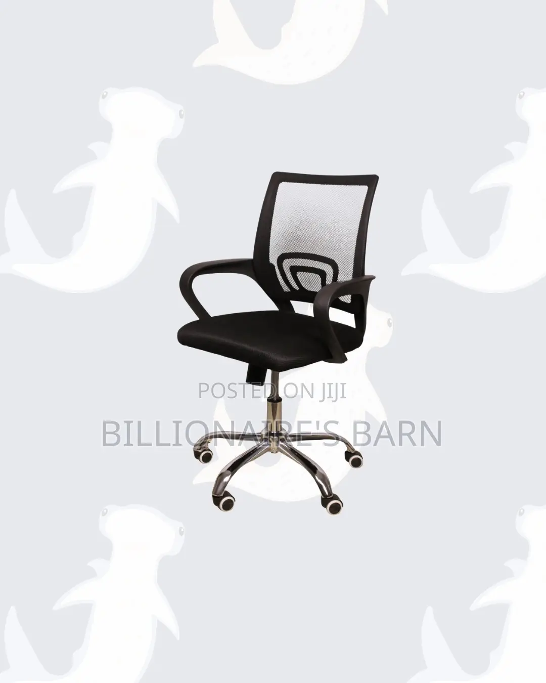 Secretarial Mesh Chair Ergonomic Design for Productive Desk Routines