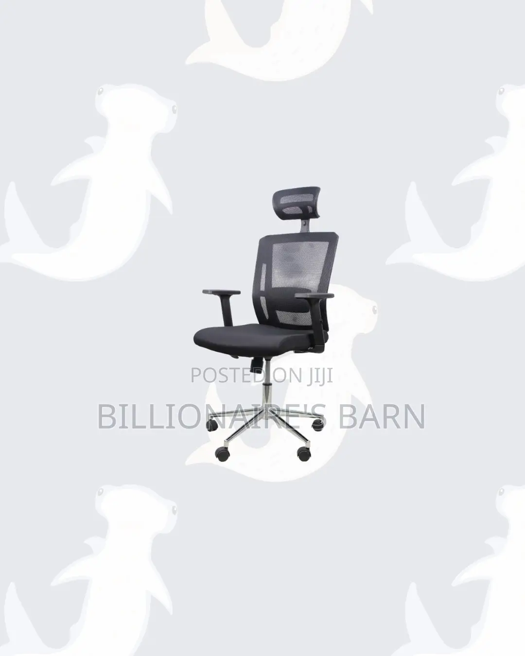Practical Mesh Office Chair With Headrest for Productive Desk Routines