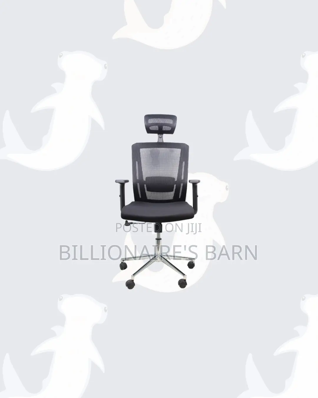 Practical Mesh Office Chair With Headrest for Productive Desk Routines