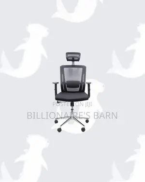 Practical Mesh Office Chair With Headrest for Productive Desk Routines