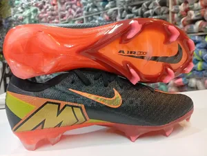 Nike Airzoom Mbappe Black Orange Football Boots