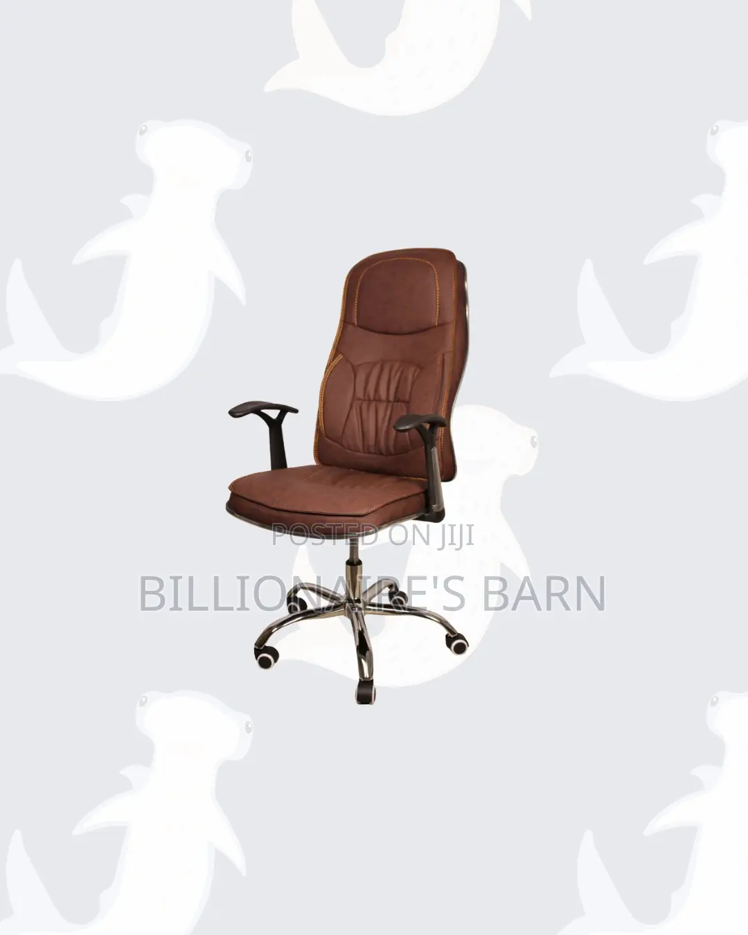 Executive Leather Chair High Back for Productive Desk Routines