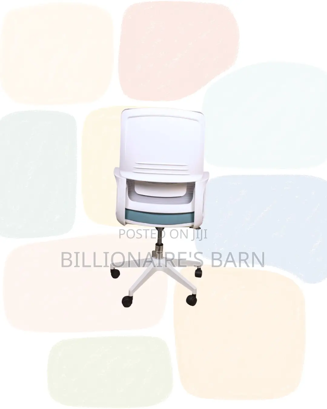 White Mid Back Mesh Office Chair for Productive Desk Routines