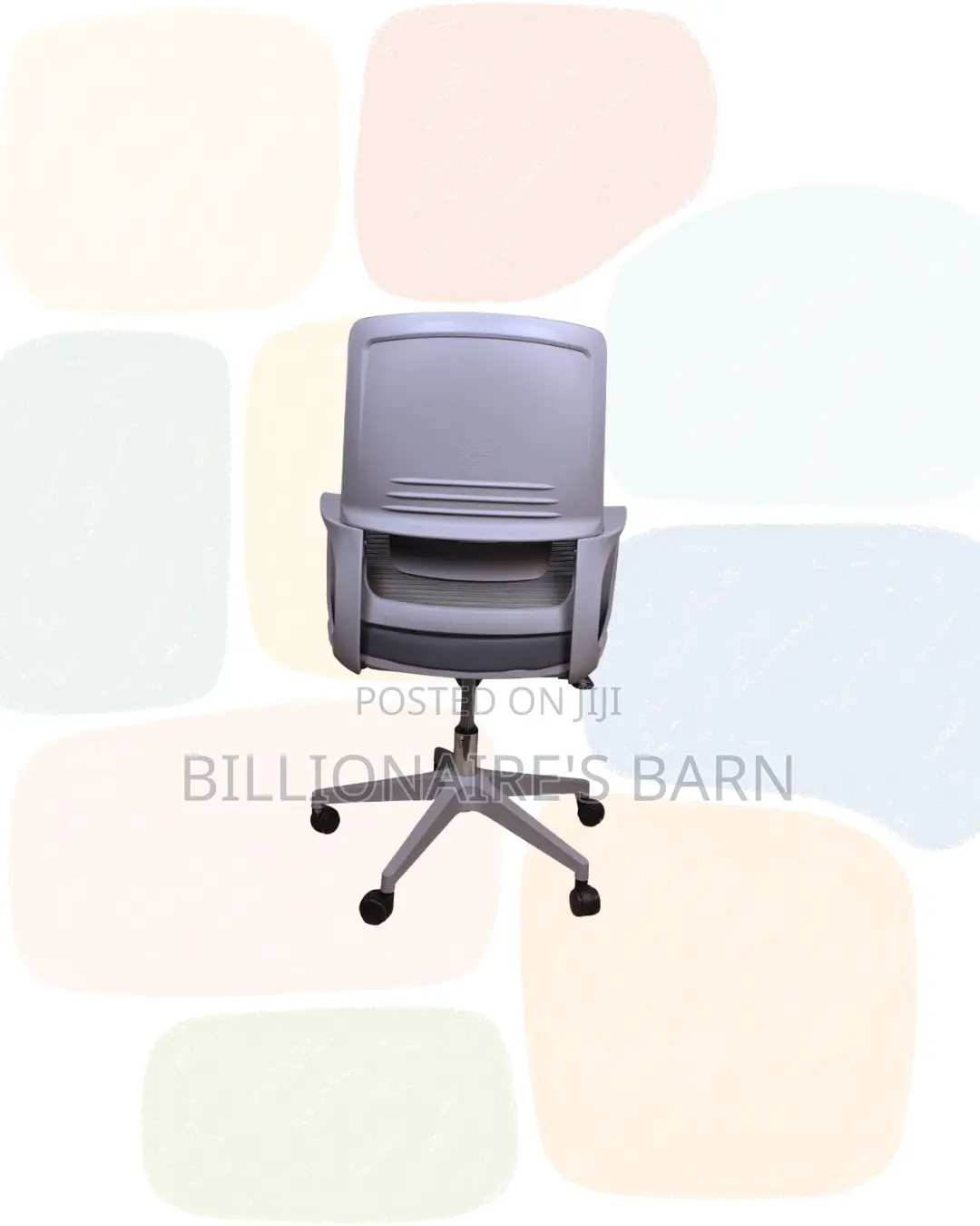 Practical Grey Mid Back Mesh Office Chair for Productive Desk Routines