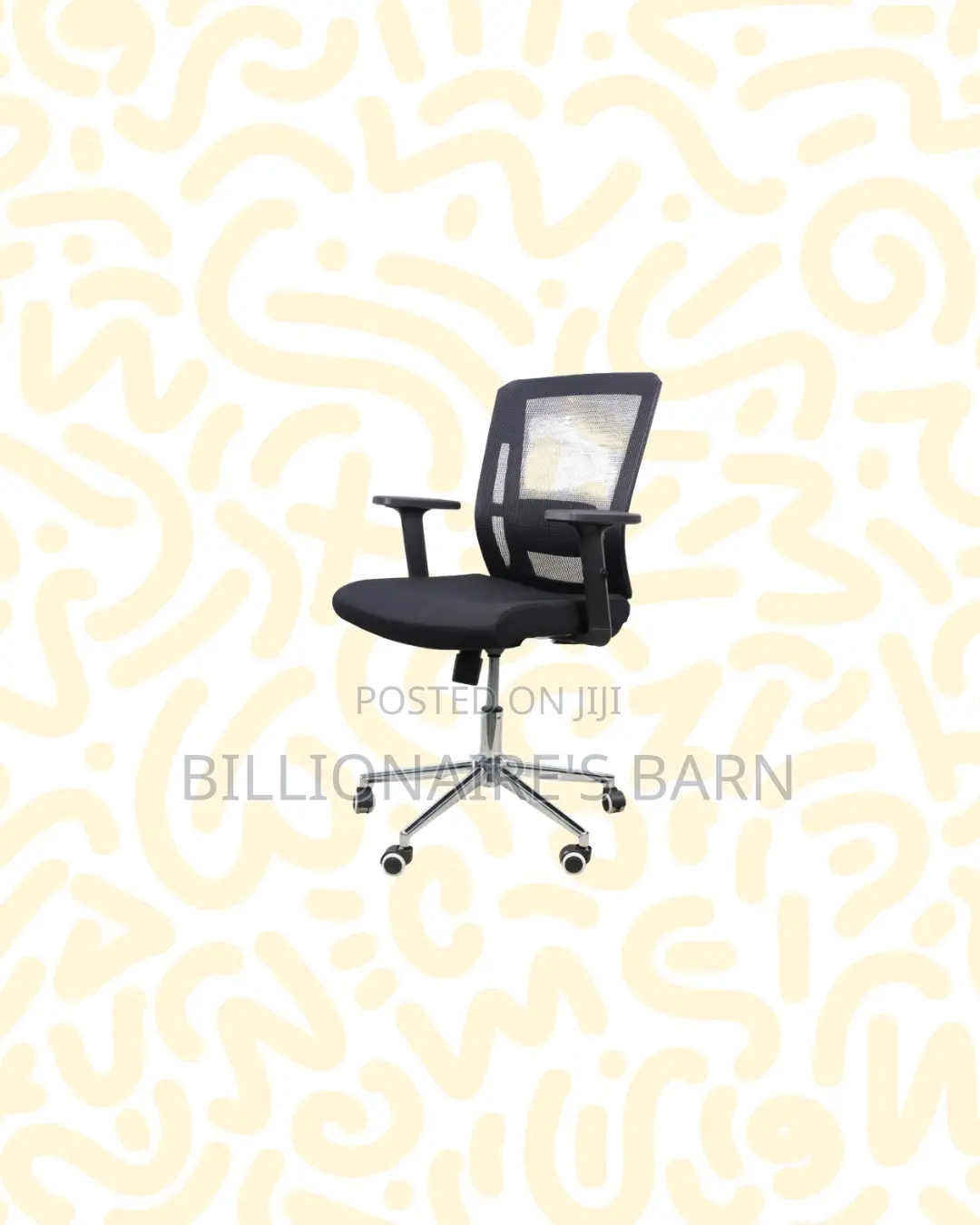 Barn Origin Chair Mid Back Chrome for Productive Desk Routines