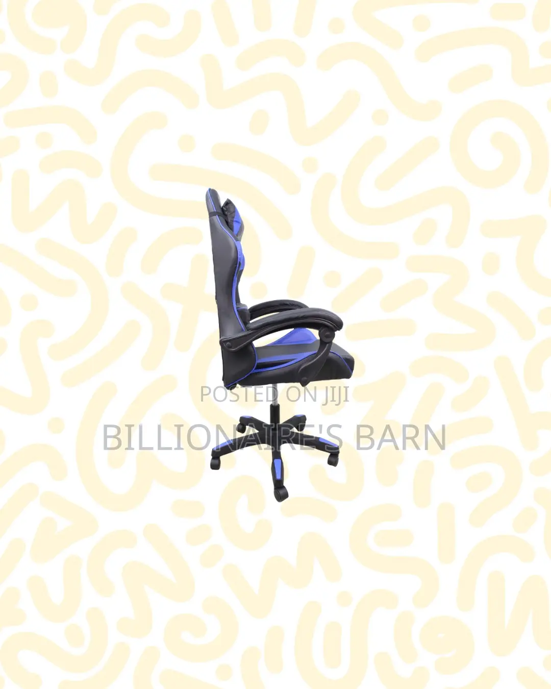 Practical Blue Racing Gaming Chair Ergonomic Support for Play Routines