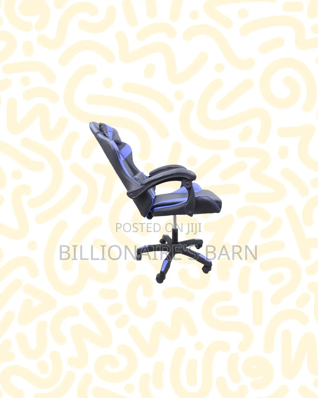 Practical Blue Racing Gaming Chair Ergonomic Support for Play Routines