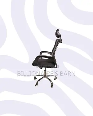 Secretarial Mesh Chair With Headrest for Productive Desk Routines