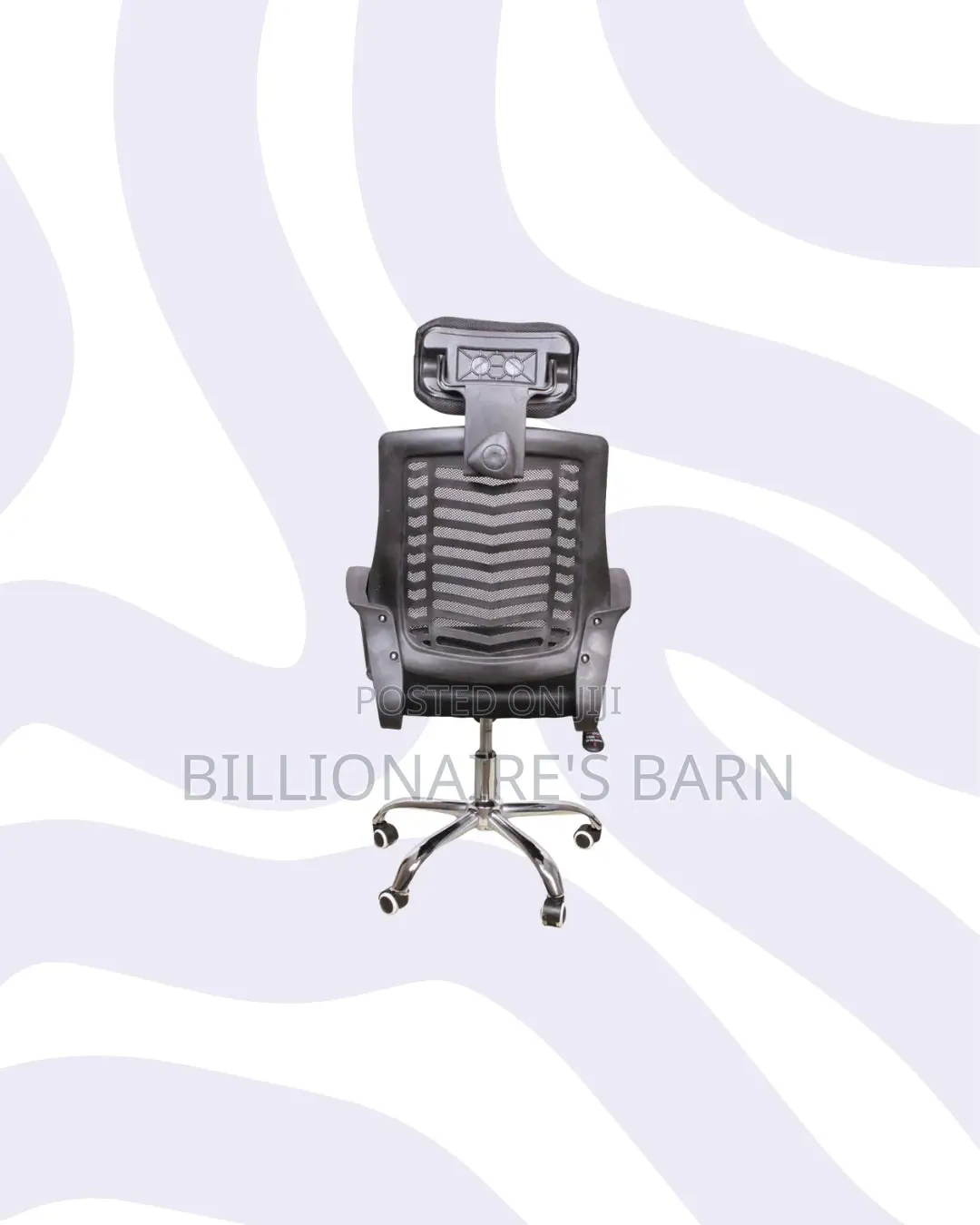Secretarial Mesh Chair With Headrest for Productive Desk Routines