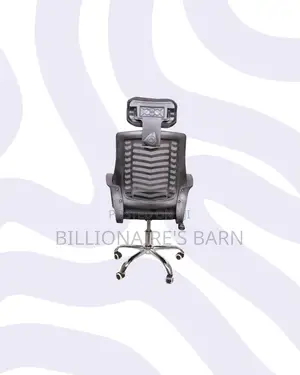 Secretarial Mesh Chair With Headrest for Productive Desk Routines