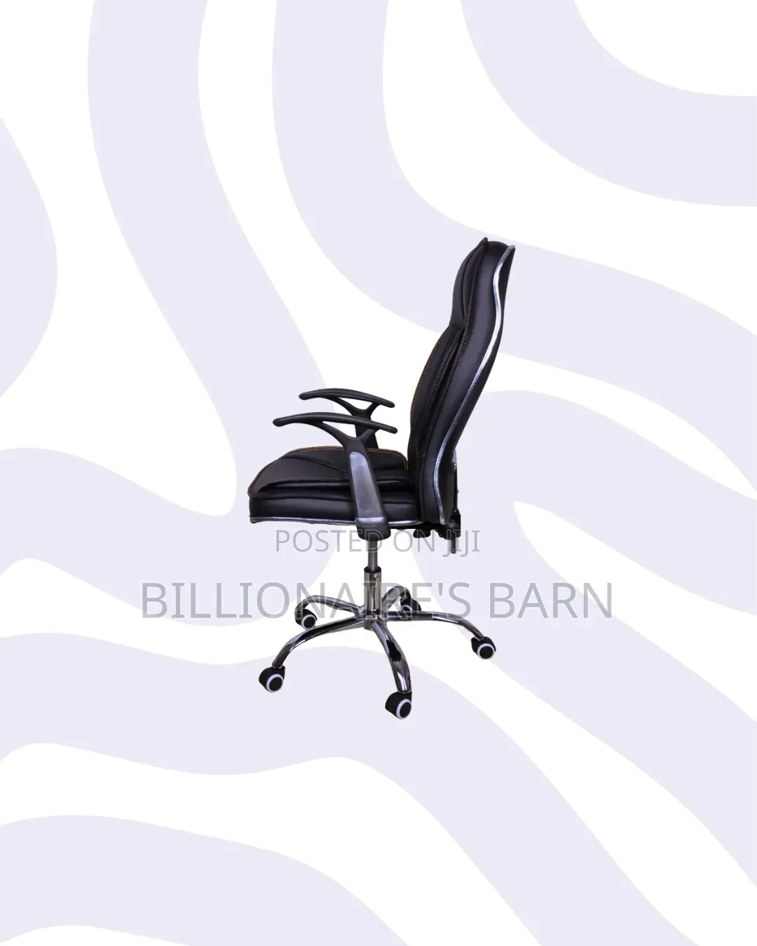 Executive Leather Office Chair High Back for Compact Work Areas