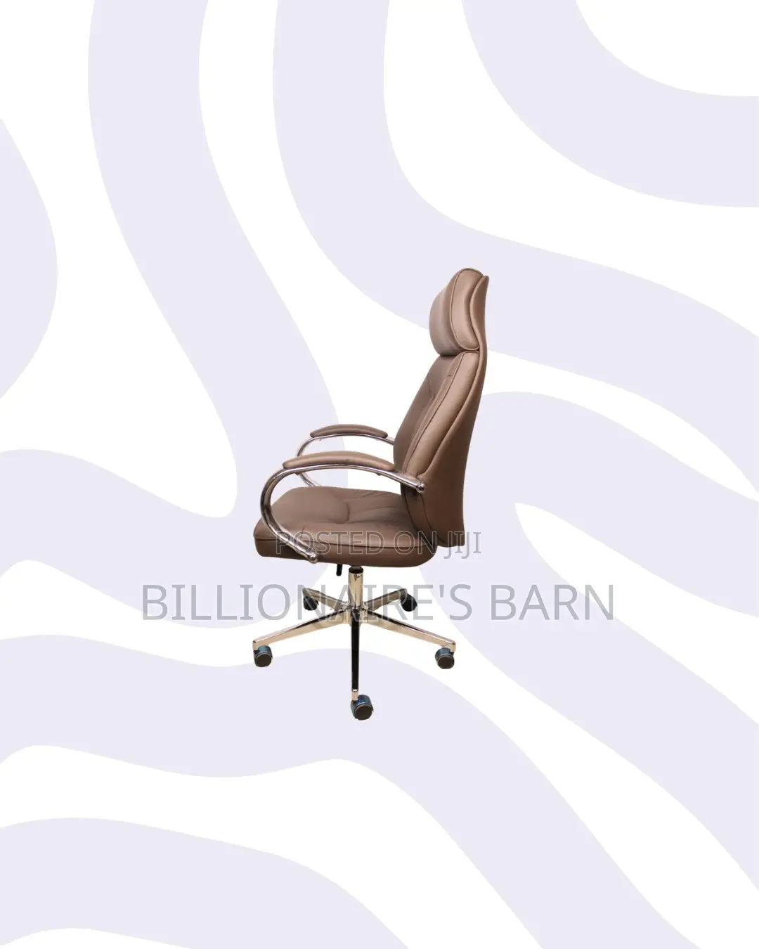 Practical Executive Leather Chair High Back for Compact Work Areas