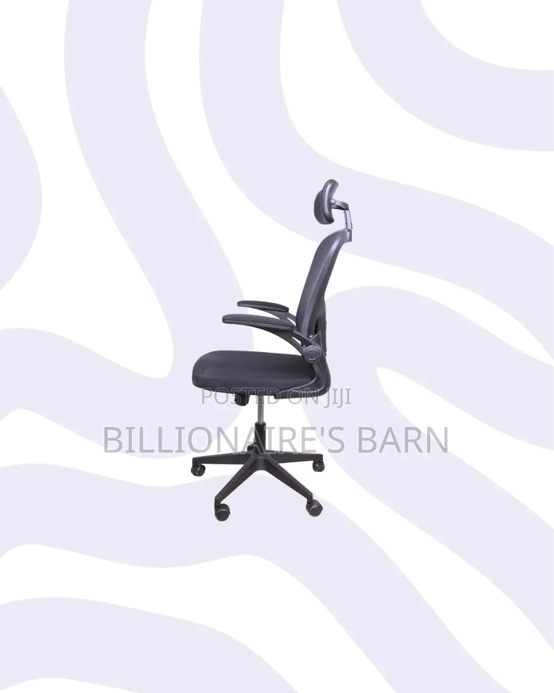 Grey Ergonomic Office Chair With Headrest for Compact Work Areas