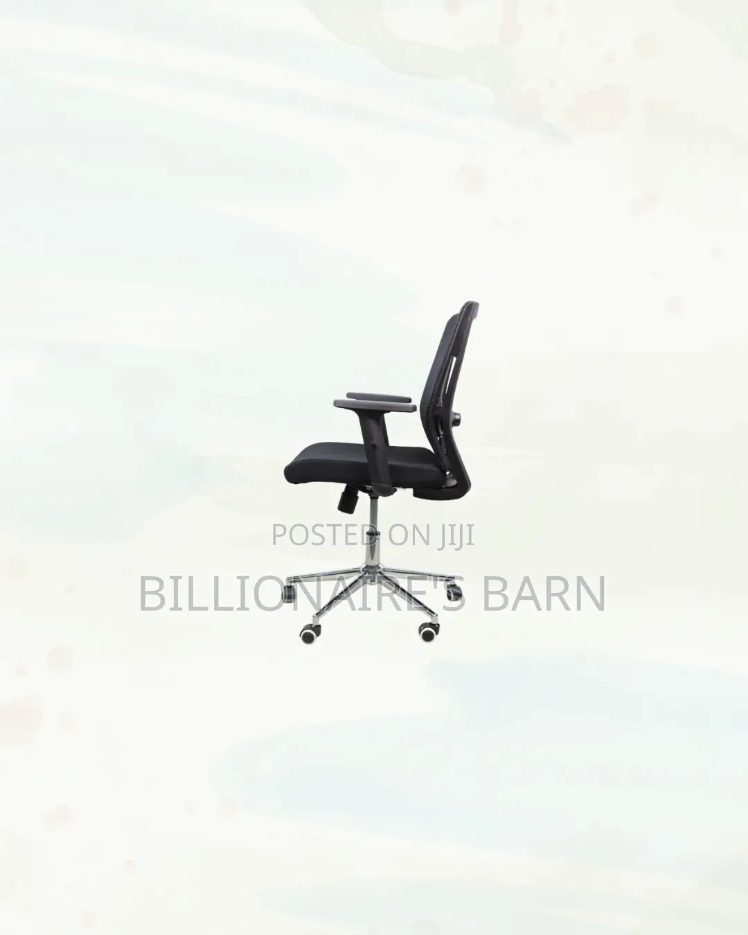 Practical Barn Origin Chair Mid Back Chrome for Compact Work Areas