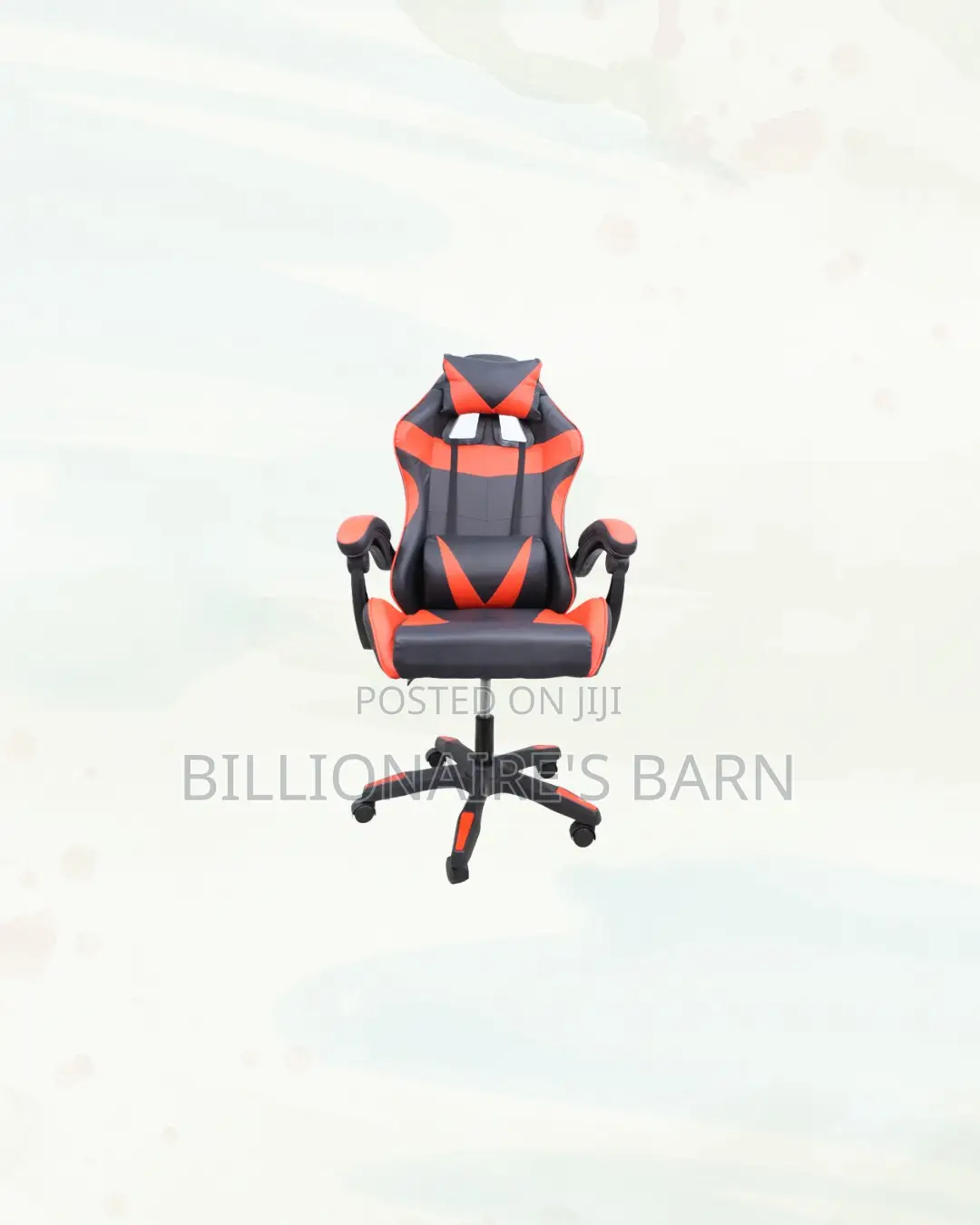 Practical Red Racing Gaming Chair Ergonomic Support for Compact Areas