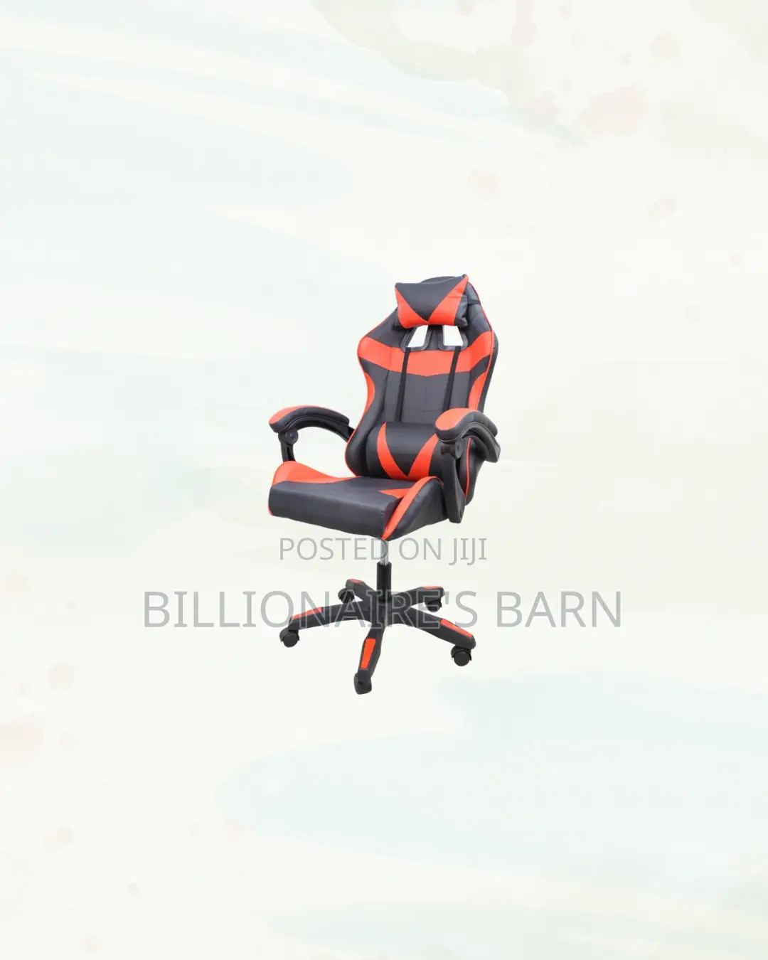 Practical Red Racing Gaming Chair Ergonomic Support for Compact Areas