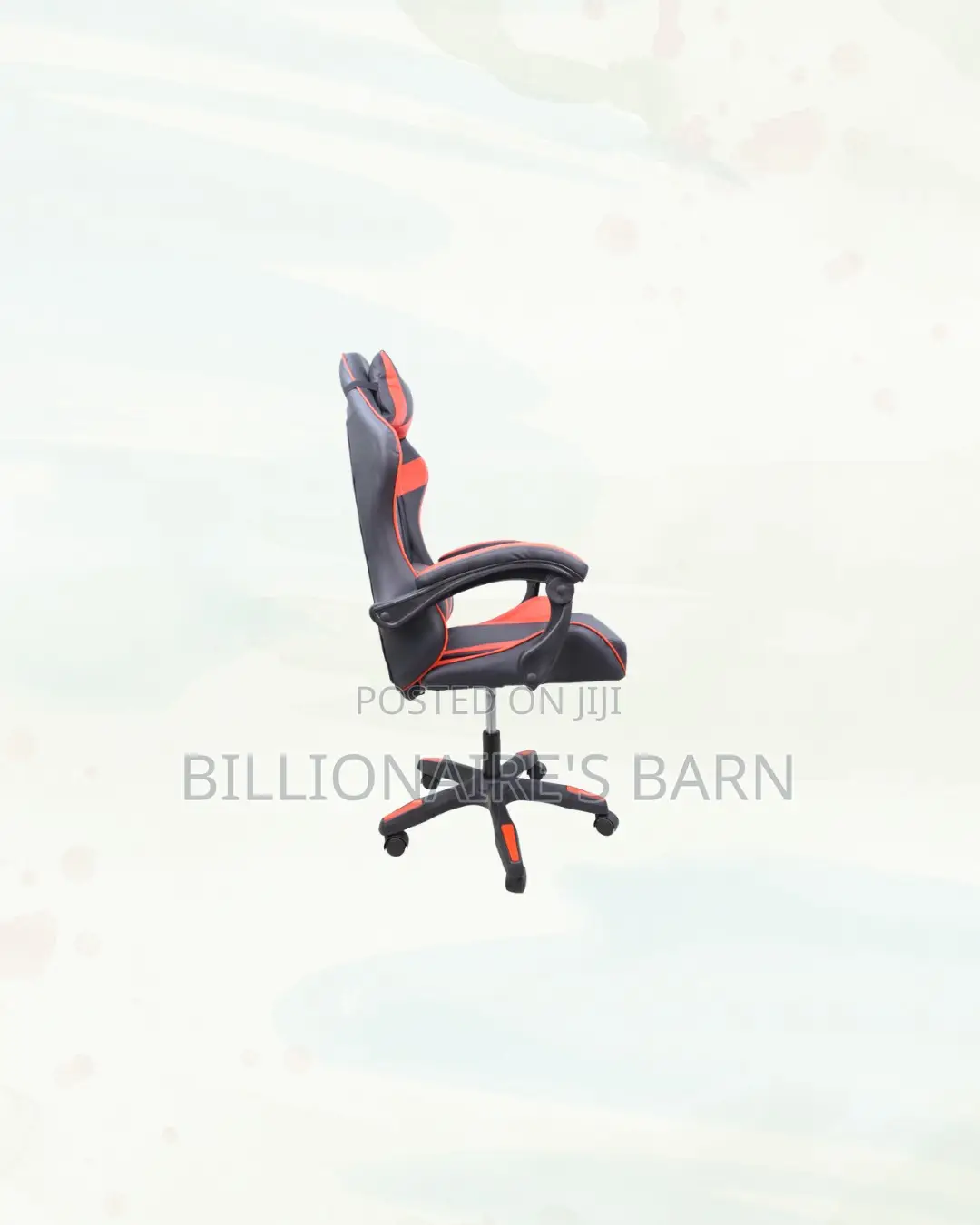 Practical Red Racing Gaming Chair Ergonomic Support for Compact Areas