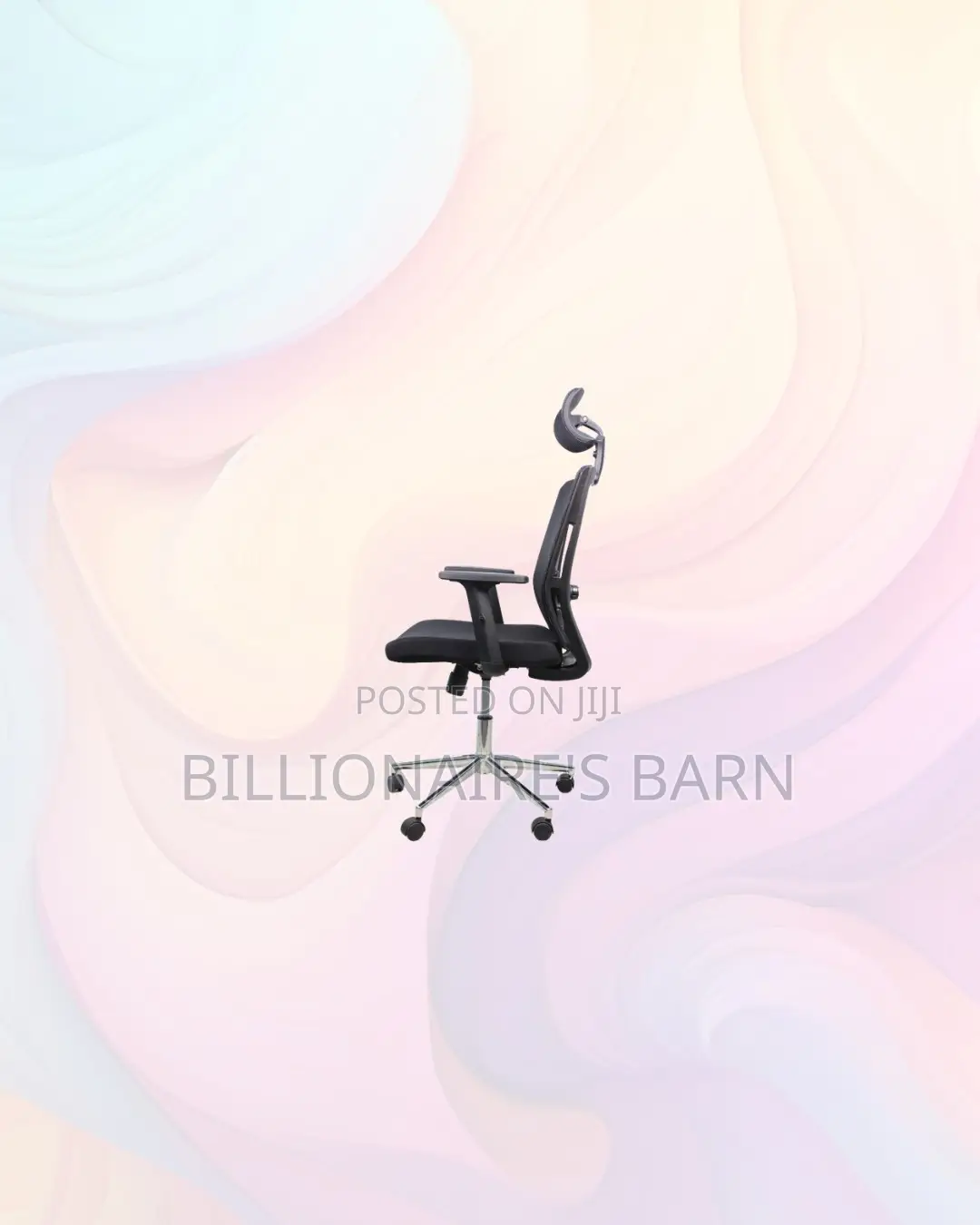 Practical Mesh Office Chair With Headrest for Professional Workspaces
