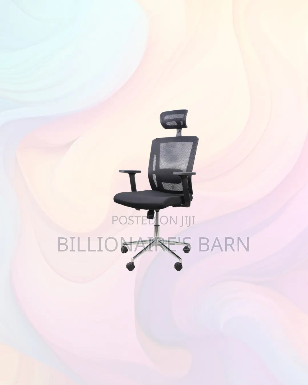 Practical Mesh Office Chair With Headrest for Professional Workspaces