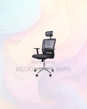 Practical Mesh Office Chair With Headrest for Professional Workspaces